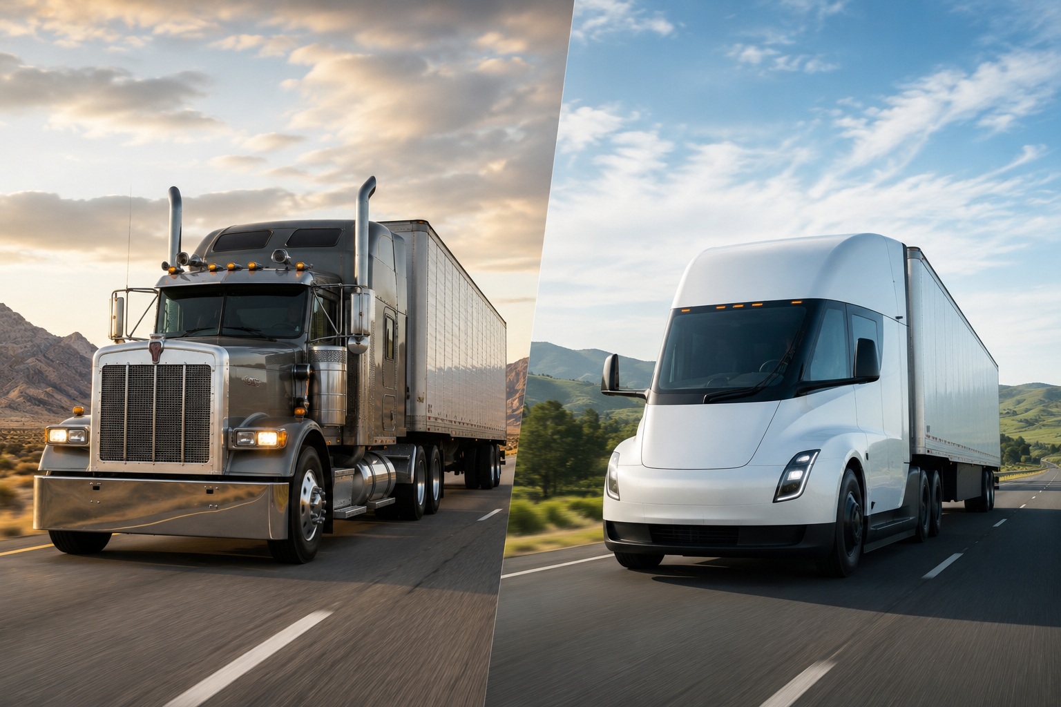 ¿Qué prefieren los camioneros: un camión diésel o uno eléctrico?